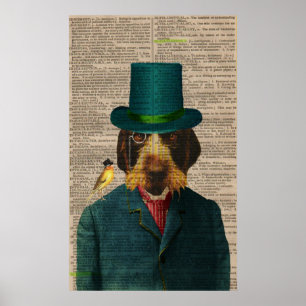 Vintage Wirehaired Apontando Griffon Poster
