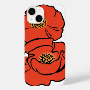 Vintage Wizard of Oz Red Poppies in Bloom Primaver