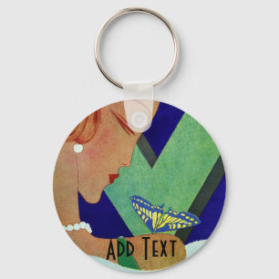 Vintage Woman Chaveiro