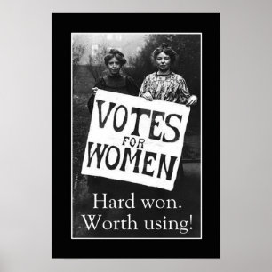 Vintage Women Vote Poster