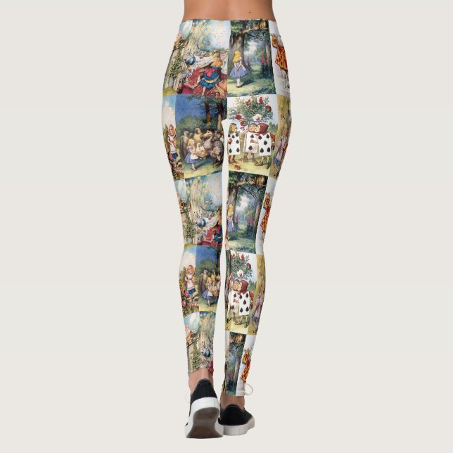 Vintage Wonderland Collage Leggings (Verso)