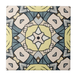 Vintage Yellow e Cinza Geométrica