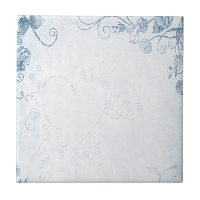 Vintagem Azul Elegante (Frente)