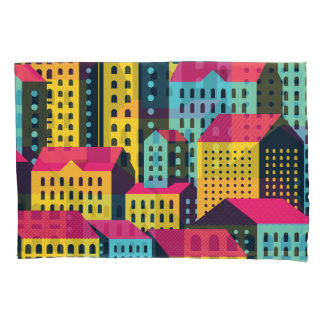 Vintagem de Paisagem de Edifícios de abstrato
