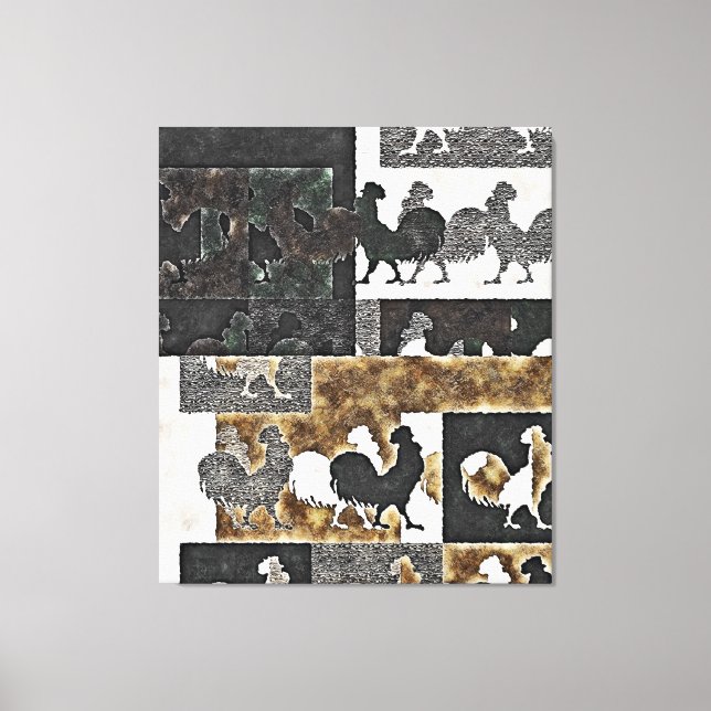 VINTAGEM DE ROOSTER Nº 2 - Canvas (Frente)