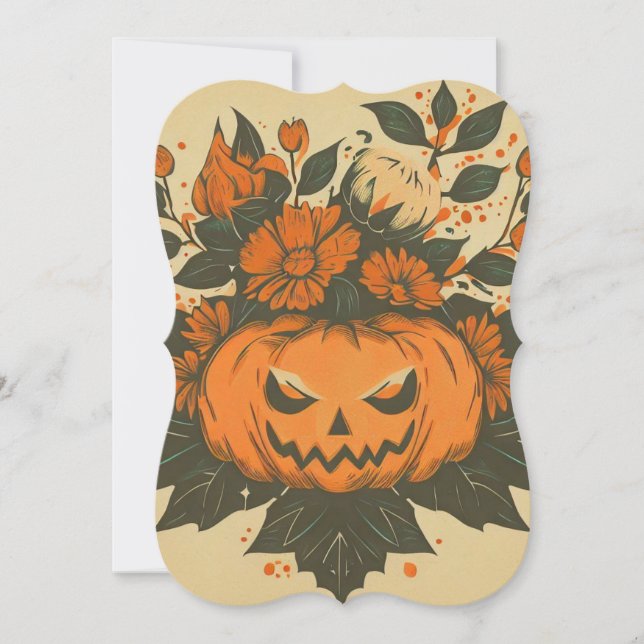 Vintagem/Dia das Bruxas/Queda/abóbora (Frente)