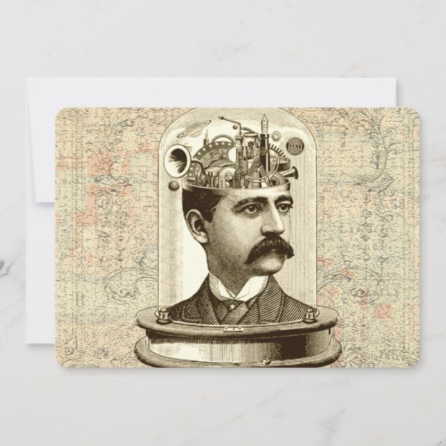 Vintagem do Clocwork Brain STEAMPUNK (Frente)