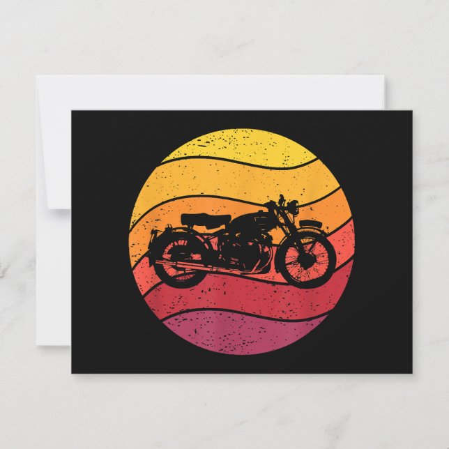 Vintagem do Estilo de Retro de Motocicleta (Frente)