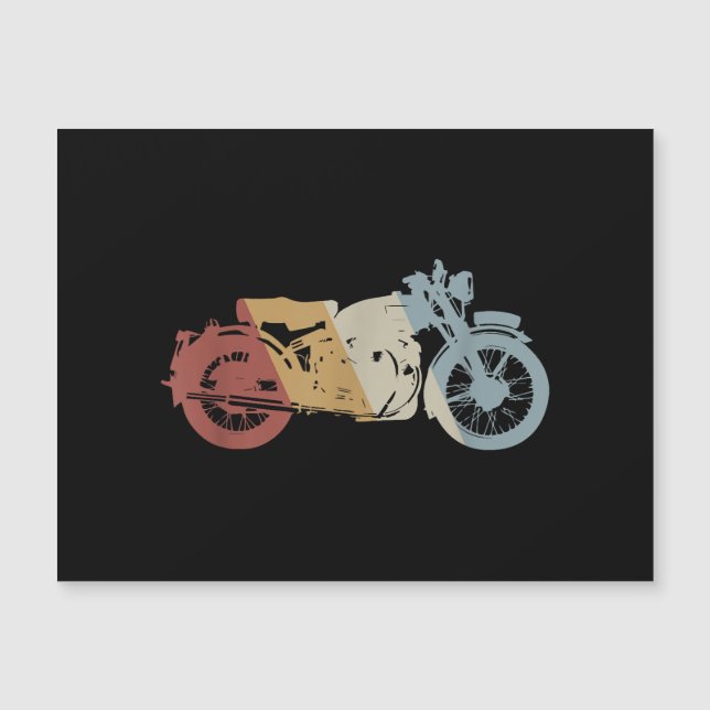 Vintagem do Estilo de Retro de Motocicleta (Frente)