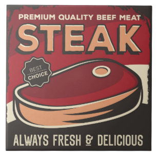 Vintagem retrógrada de bife legal
