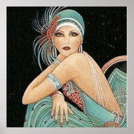 VINTAGEM VIXEN - EFEITO CANVAS NO POSTER - DECOR