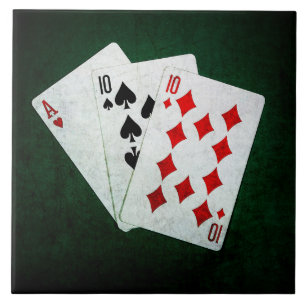 Vinte-e-um 21 pontos - Ace, dez, dez