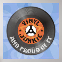Vinyl Junkie - E Orgulhoso de ser poster azul