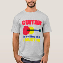 Violão chama Camisa de Violão Engraçado para Homen
