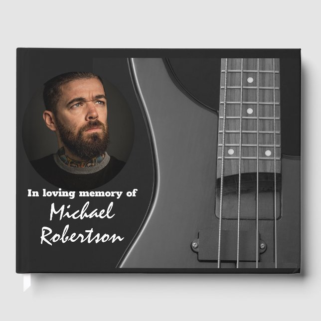 Violão de Bass Elétrico no Livro de Convidados do  (Frente)