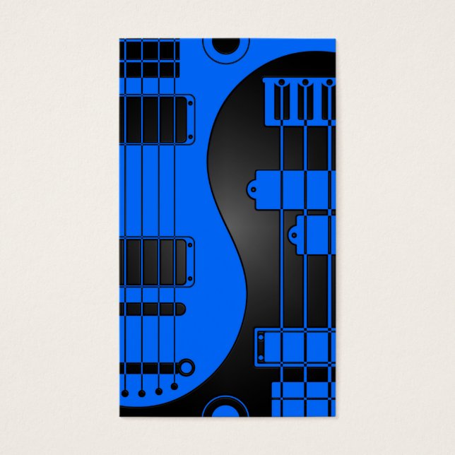 Violão e Bass Yin Yang Blue e Black (Frente)