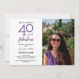 Violet 40 e Fabuloso convite para fotos de anivers