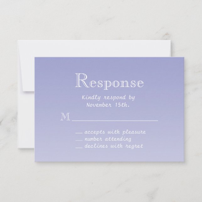 Violet Butterfly RSVP (Frente)