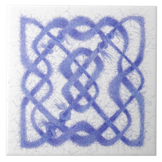 VIOLET CELTIC KNOT 6" Azulejo cerâmico (Frente)