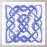 VIOLET CELTIC KNOT Poster