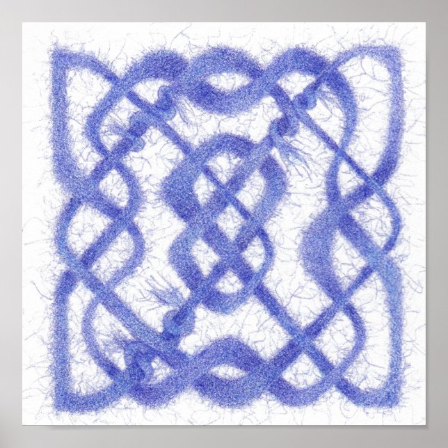 VIOLET CELTIC KNOT Poster (Frente)