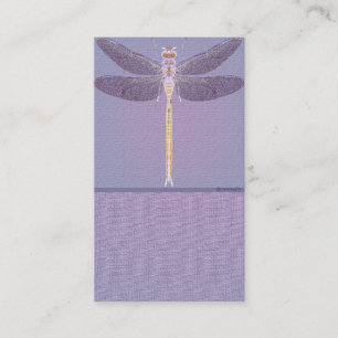 Violet Dragonfly - Cartão de visita personalizável