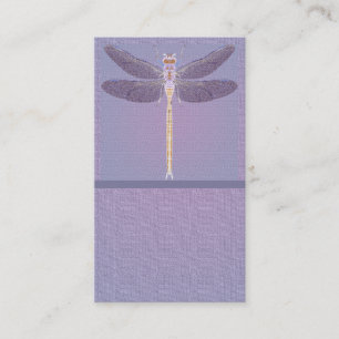 Violet Dragonfly - Cartão de visita personalizável
