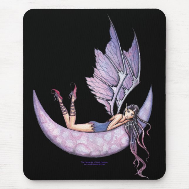 Violet Fairy Mousepad por Molly Harrison (Frente)