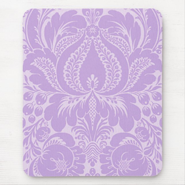 Violet Fantasy Floral Mouse Pad (Frente)