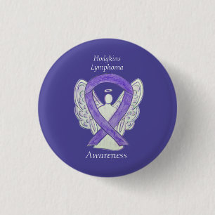 Violet Hodgkins Linfoma Ribbon Angel Pins