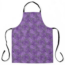 Violet paisley damask floral oriented ethnic