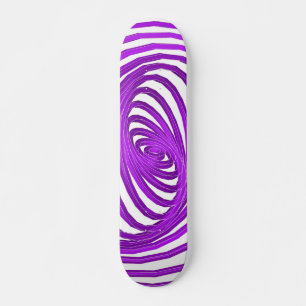 Violet Spiral Graphics: Skateboard Personalizado