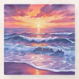 Violet Tide | Ondas Púrpura Do Sol Pintadas