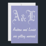 Violet Tulip e Convite para Casamento Branco<br><div class="desc">Este simples convite para casamento violeta e branco serviria tanto para casamentos sofisticados e elegantes como casamentos casuais. A cor da tulipa violeta é bonita e romântica e é também uma cor que vem para si própria como uma cor de casamento este ano.</div>