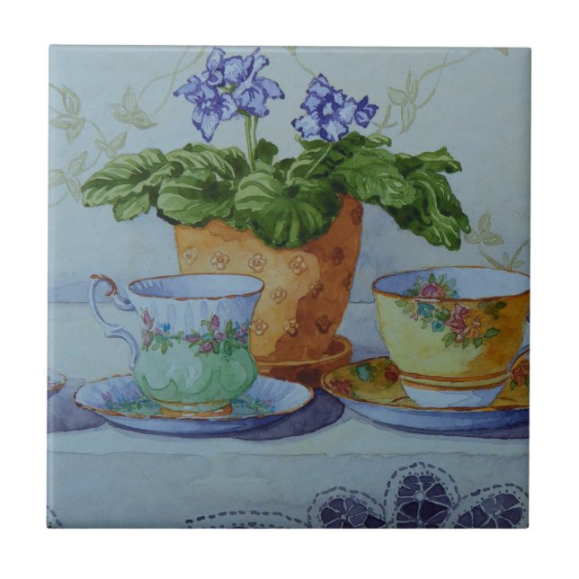 Violeta 6470 africana e Teacups (Frente)