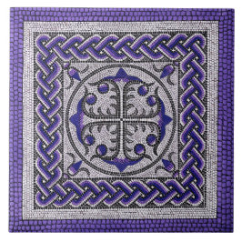 Violeta da ilustração mosaica romana