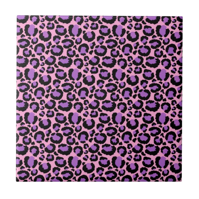 Violeta Rosa Guepardo Leopardo Padrão Amante de An (Frente)