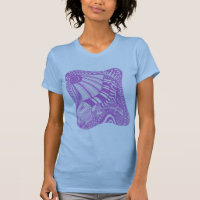 violeta vermelha, camisetas abstrato