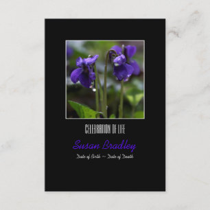 Violetas com quedas Celebração do Convite à Vid