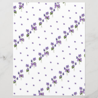 Violetas e Arcos - Papel Scrapbook