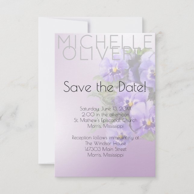 Violetas e lavandas (Frente)