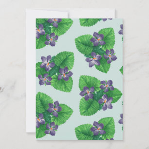 Violetas em azul-de-vidro marinho