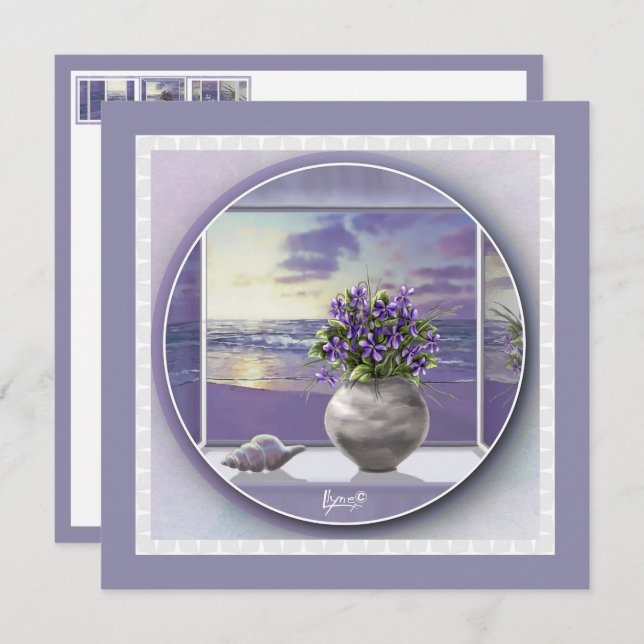 violetas em vidro luar (Frente/Verso)