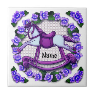 Violets Rocking Horse