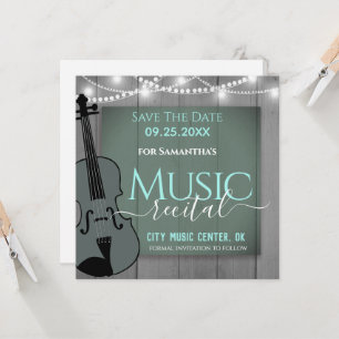 Violin Music Considerando Save Date (Salvar data)