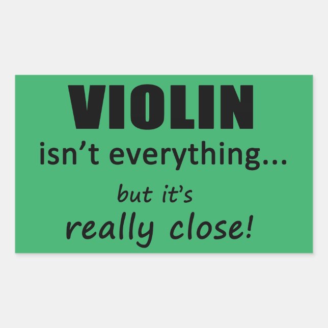 Violin não é tudo adesivo retangular (Frente)