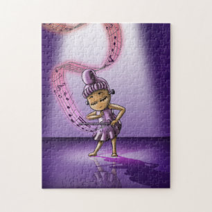 "Violina" 11x14 Quebra-cabeça com caixa de presen