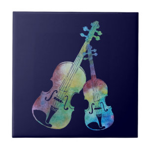 Violino e viola do arco-íris
