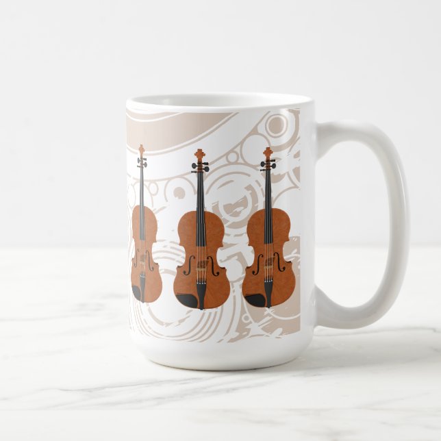 Violino: modelo 3D: Caneca de café (Direita)