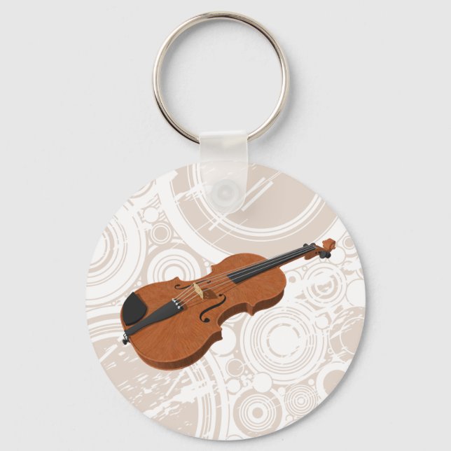 Violino: Modelo 3D: Chaveiro (Frente)